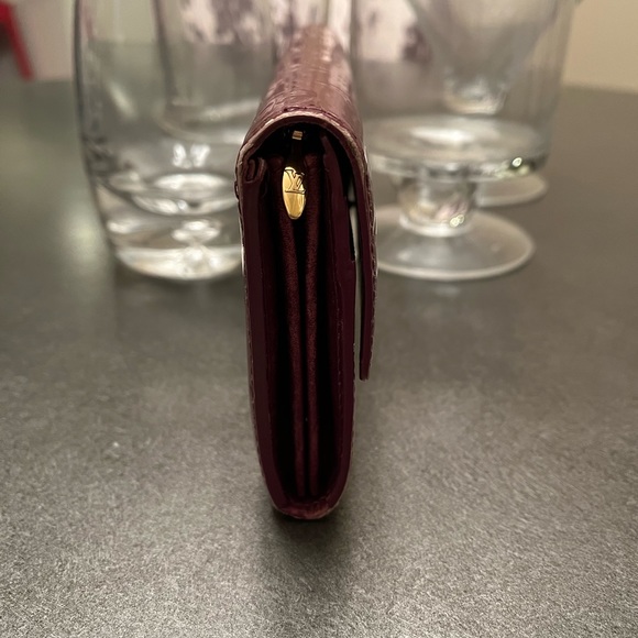 LOUIS VUITTON Vernis long dark red wallet *AUTHENTIC* - Picture 4 of 10